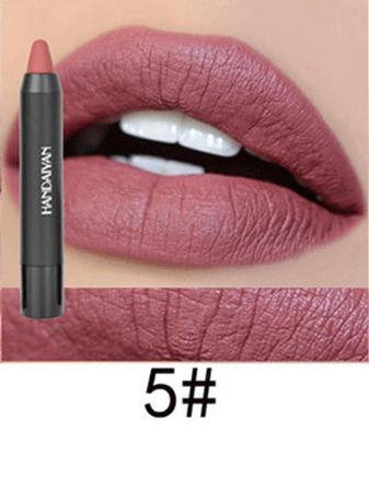 Long-Lasting Matte Lipstick Pencils